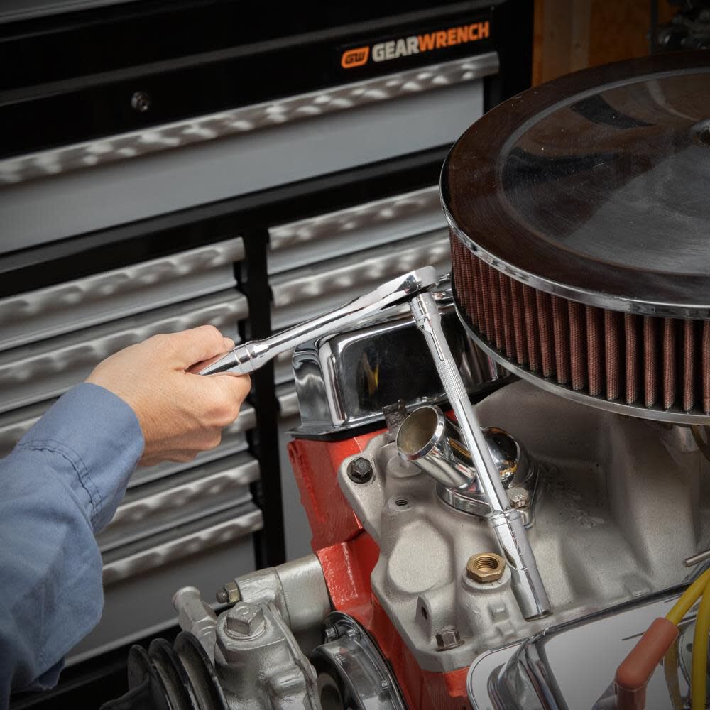 1/4in, 3/8in Drive 6 Point SAE Standard & Deep Mechanics Tool Set 47pc 89090