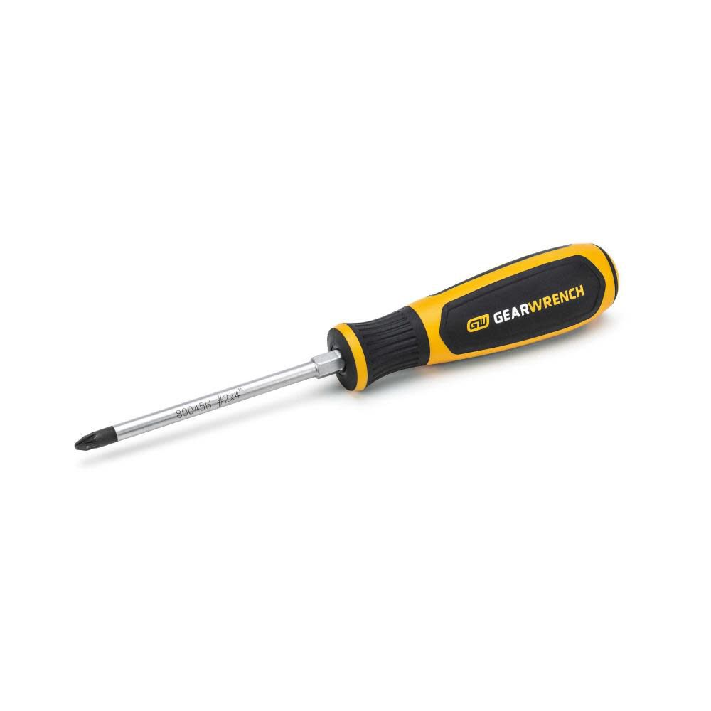 #2 x 4inch Pozidriv Dual Material Screwdriver 80045H