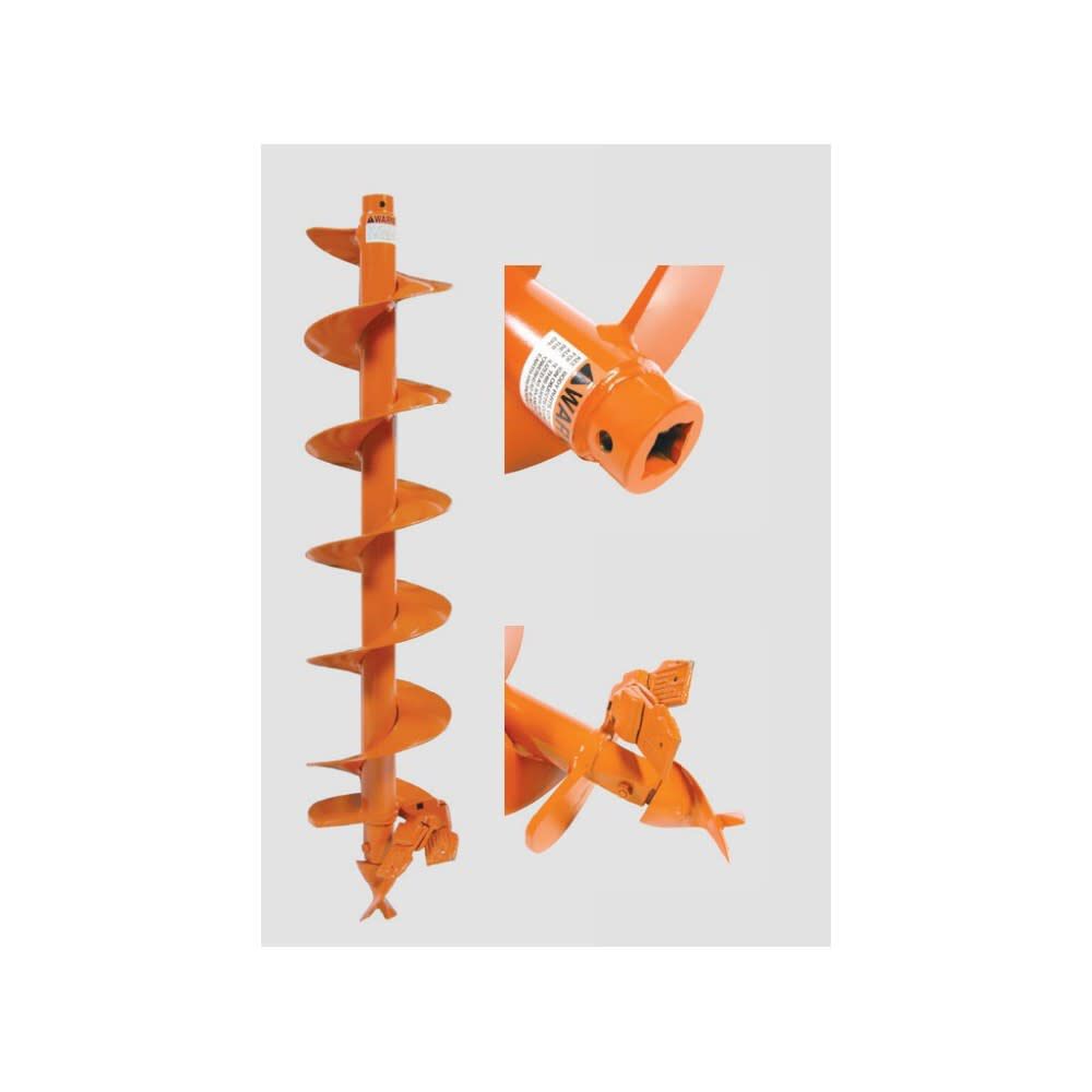 6 Inch Diameter 7/8 Inch Square Drive Ground Hog Type Earth Auger PLDBH6