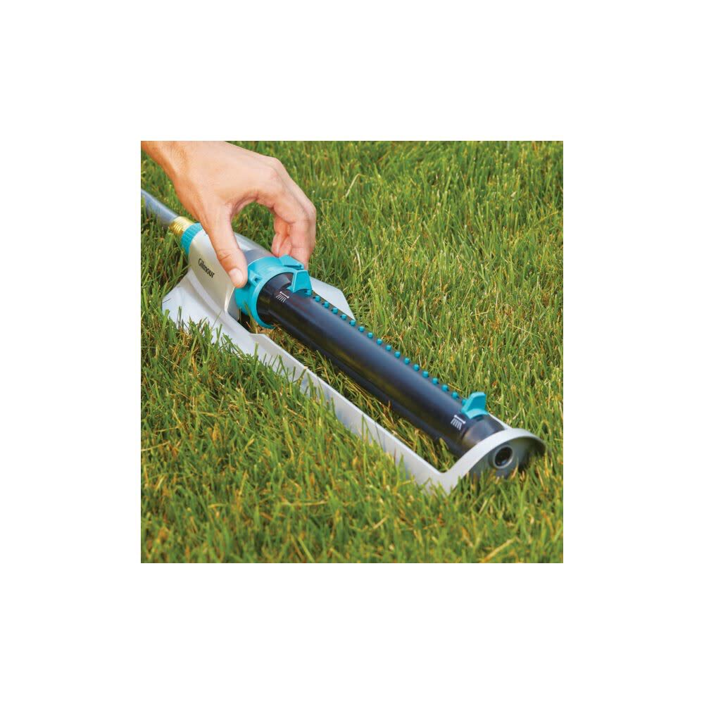 Rectangular Heavy Duty Metal Sprinkler with On/Off Flow Control 883033-1011