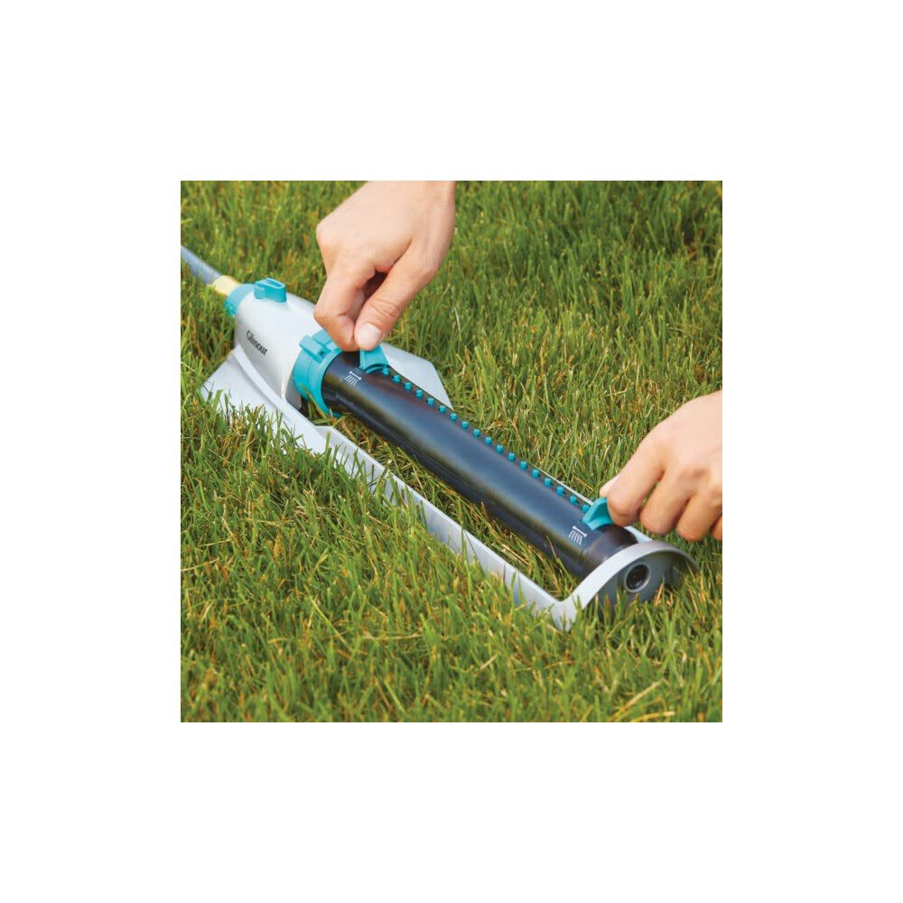 Rectangular Heavy Duty Metal Sprinkler with On/Off Flow Control 883033-1011