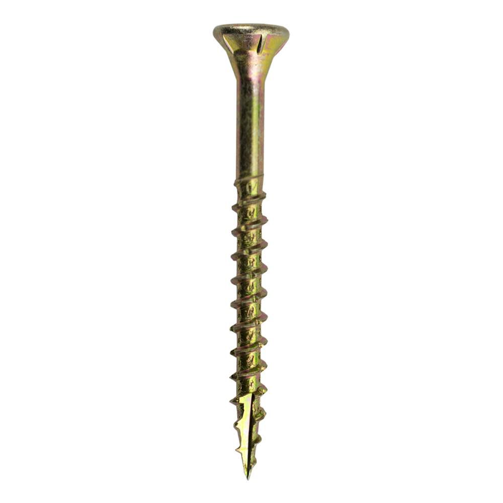 10-Lb #8 x 2-in Bugle-Head Yellow Zinc Type 17 Star-Drive Interior Wood Screw 2GCS10BK