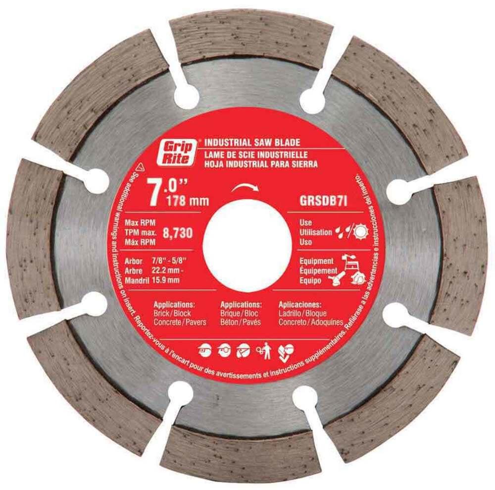 7-in Wet or Dry Segmented Diamond Circular Saw Blade GRSDB7I