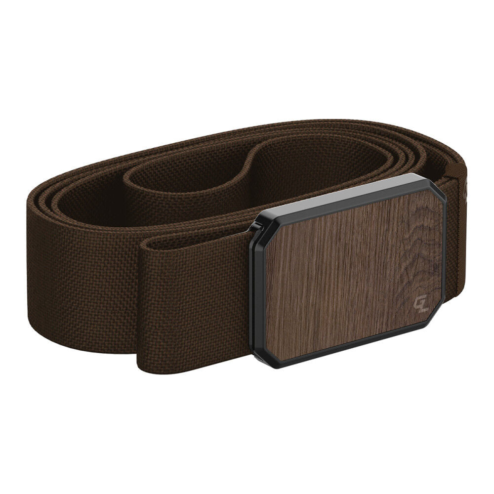 Brown Belt with Walnut Magnetic Buckle B1-012-OS