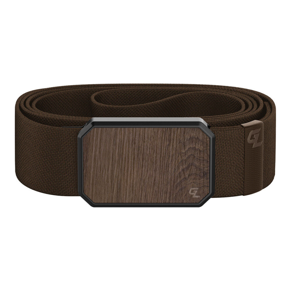 Brown Belt with Walnut Magnetic Buckle B1-012-OS