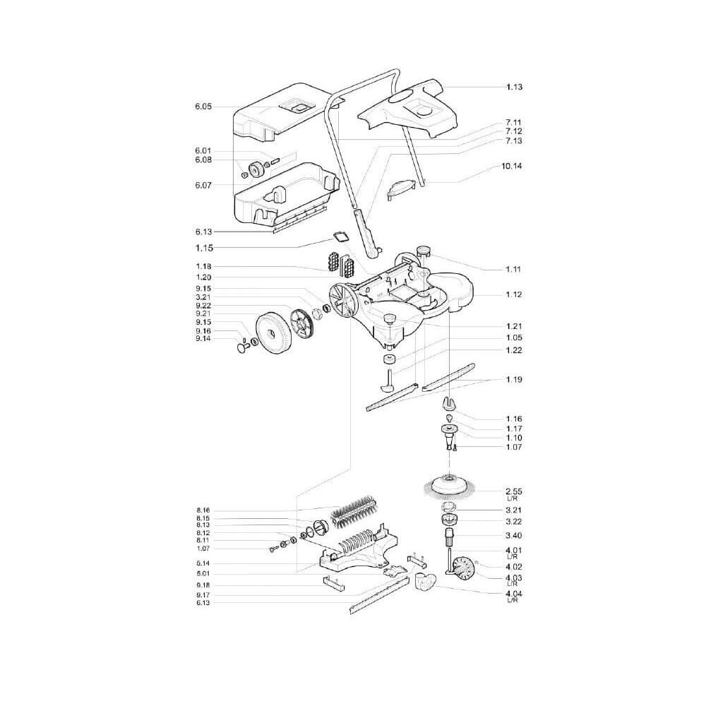 497 38in Push Power Turbo Sweeper HAAGA 497