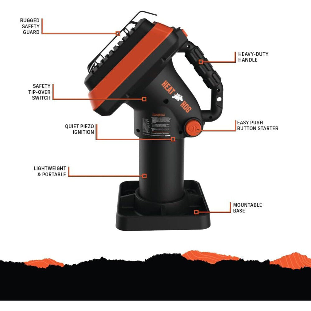 4000 Btu 100 Sq-Ft. Area Portable Propane Space Heater HH-04SLN-A