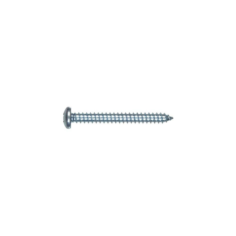 #12 x 2 1/2in Zinc Pan Head Phillips Sheet Metal Screw 100pk HF80134