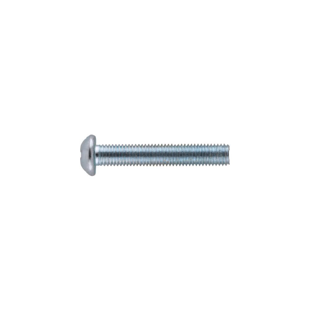 #8-32 x 3in Zinc Round Head Combination Machine Screw 100pk HF90212