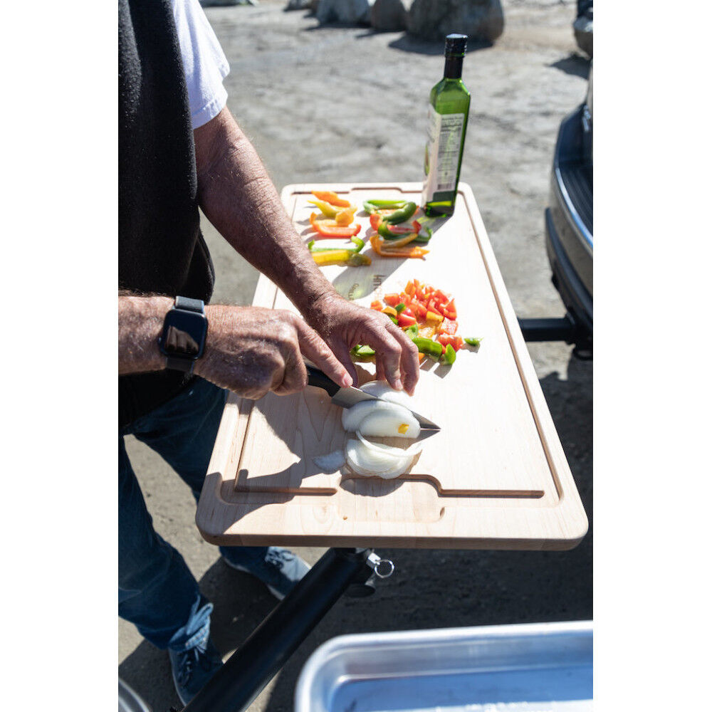 15 x 30 in Cutting Board Side Table with Carrying Case HFG01ST01