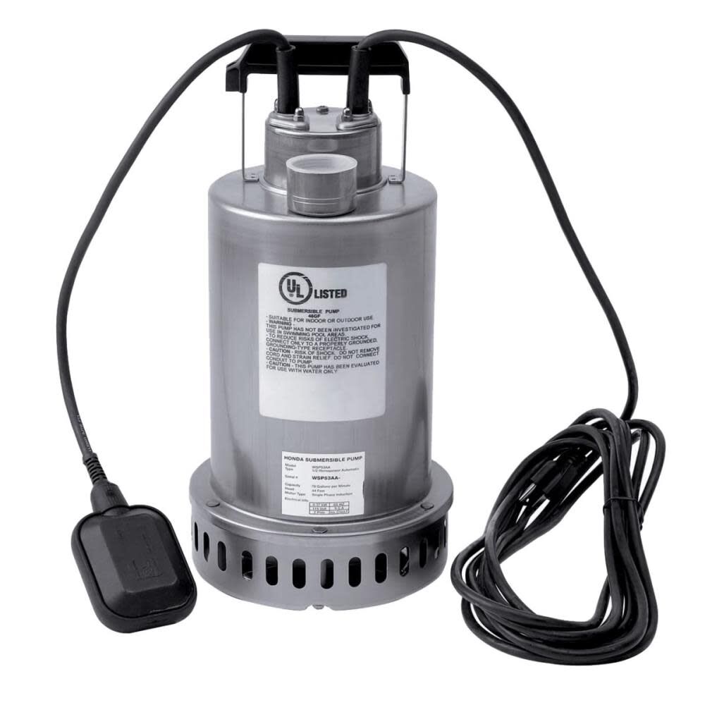 1/2 HP Stainless Steel Submersible Water Pump WSP53AA