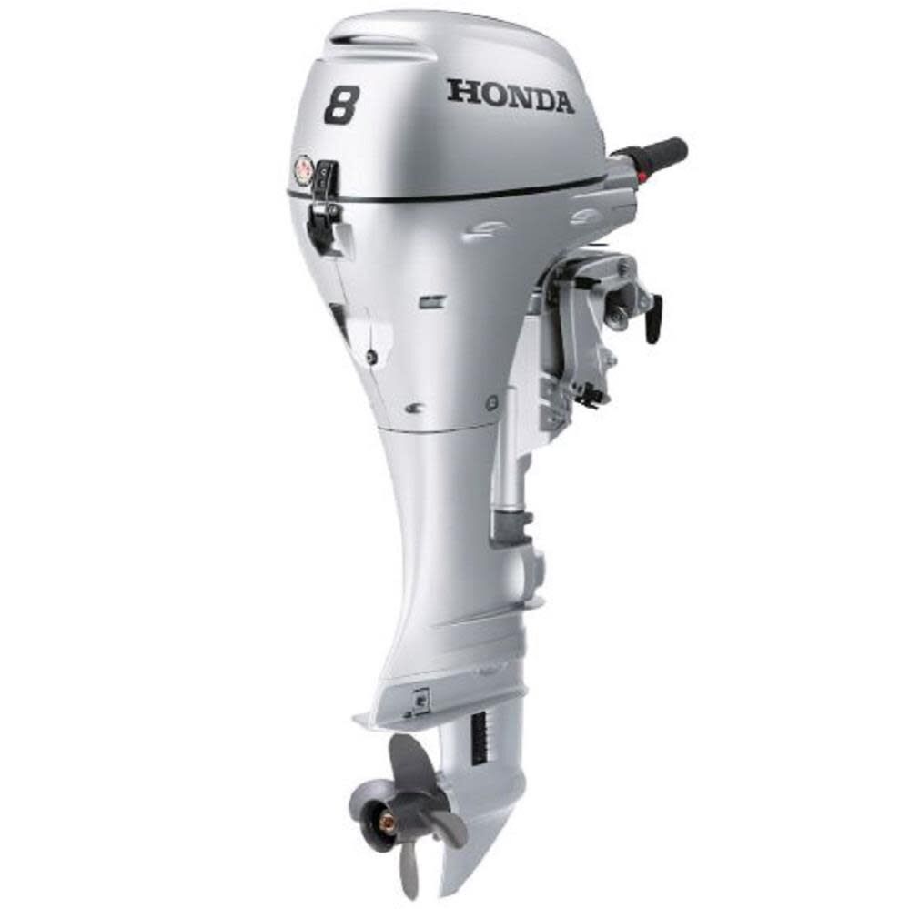 8 HP 4-Stroke Outboard Motor with Throttle Grip and Power Tilt BFP8DK3LHT