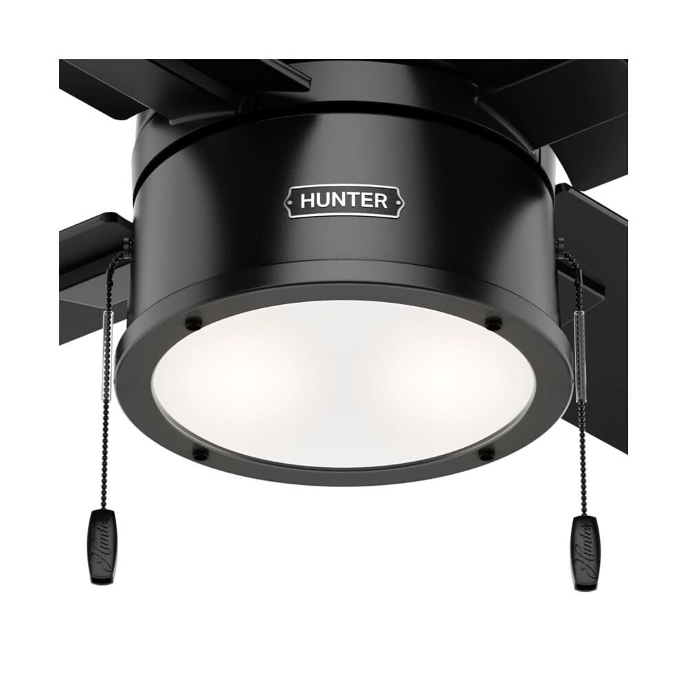 Beck Ceiling Fan 42in Matte Black/Greyed Walnut 53433