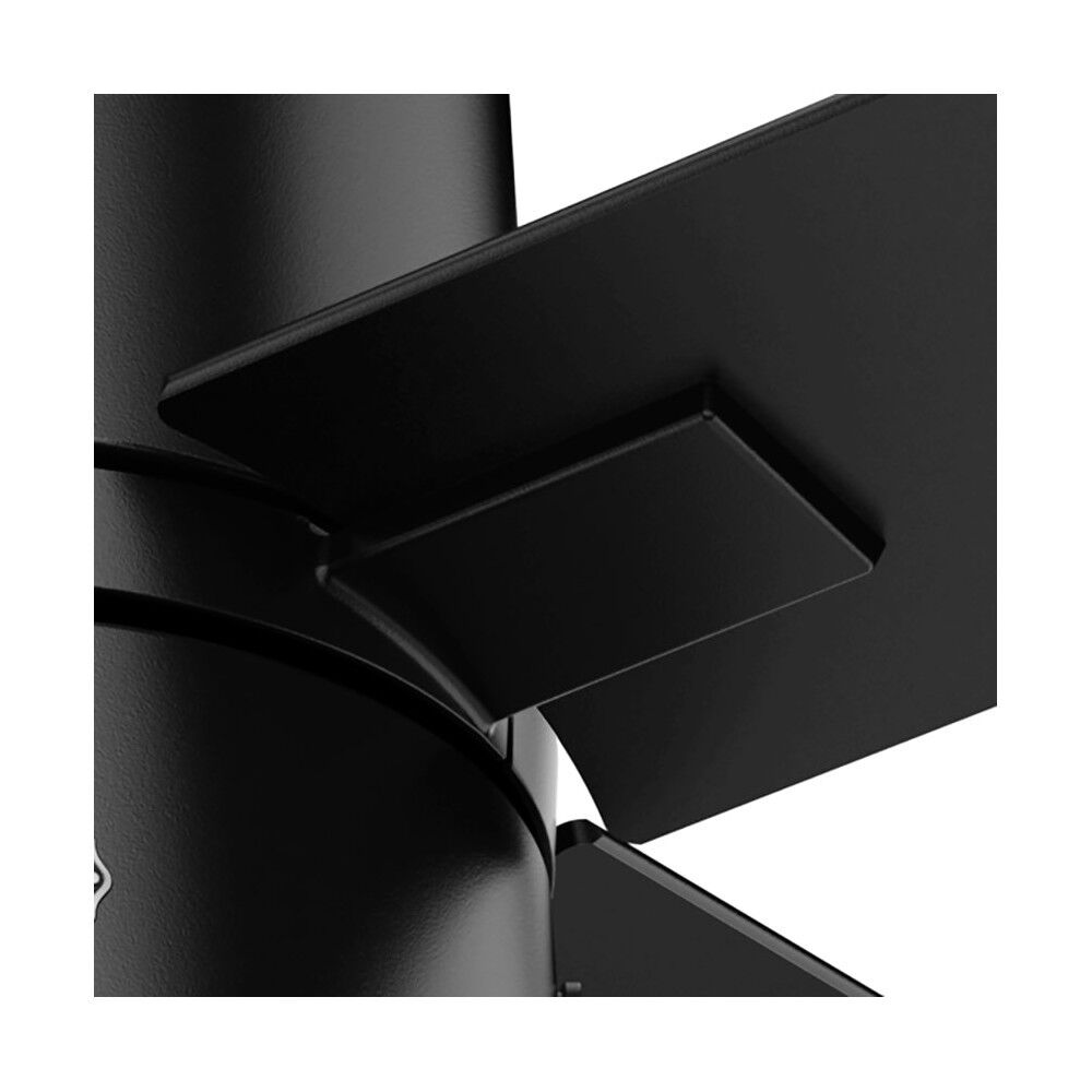 Beck Ceiling Fan 42in Matte Black/Greyed Walnut 53433