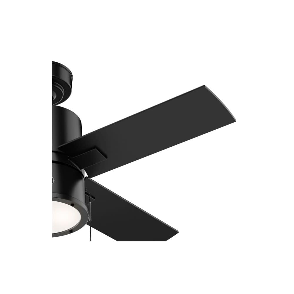 Beck Ceiling Fan 42in Matte Black/Greyed Walnut 53433