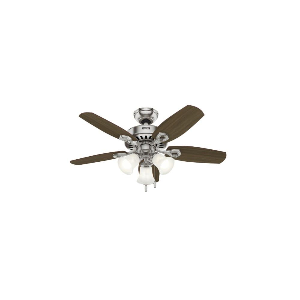 Builder Ceiling Fan 42in Brushed Nickel Brazilian Cherry 52106