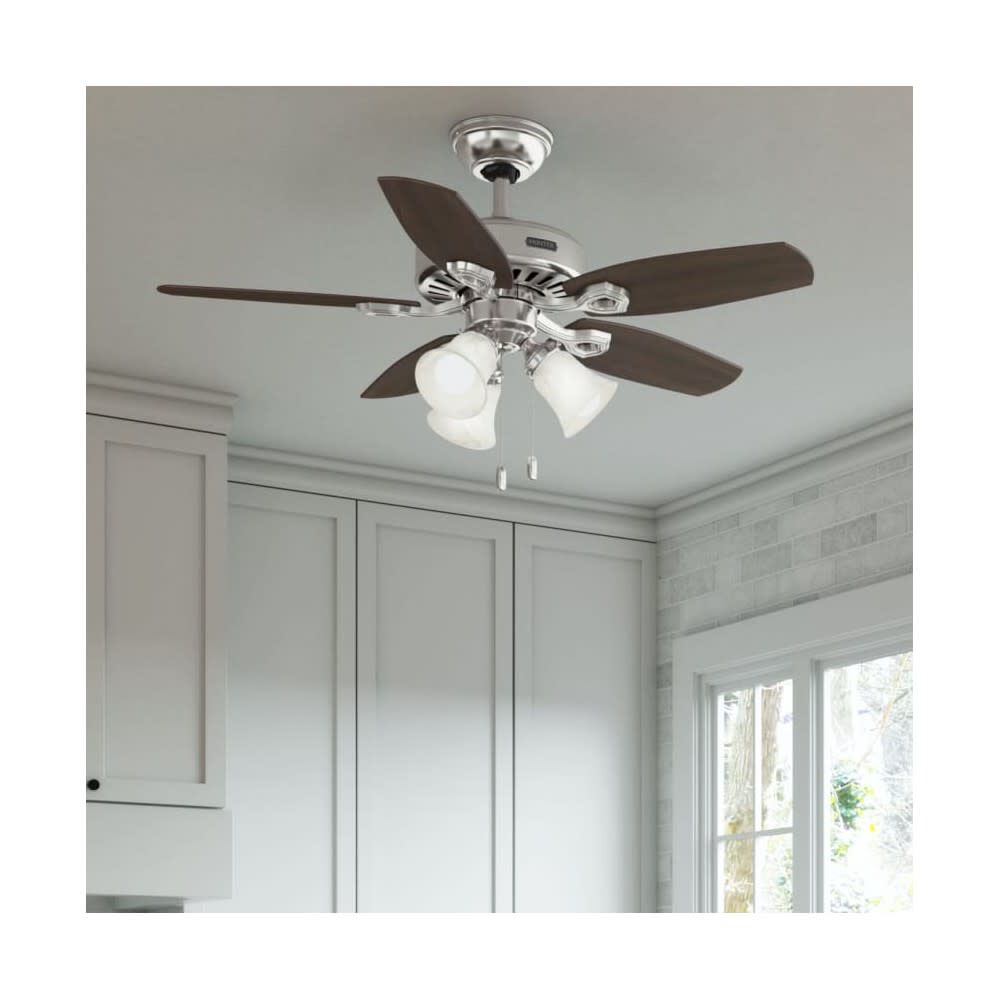 Builder Ceiling Fan 42in Brushed Nickel Brazilian Cherry 52106