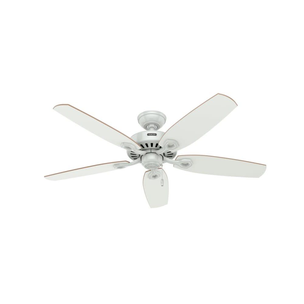 Builder Deluxe Ceiling Fan 52in White White/Beech 53089