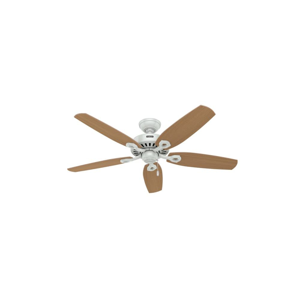 Builder Deluxe Ceiling Fan 52in White White/Beech 53089