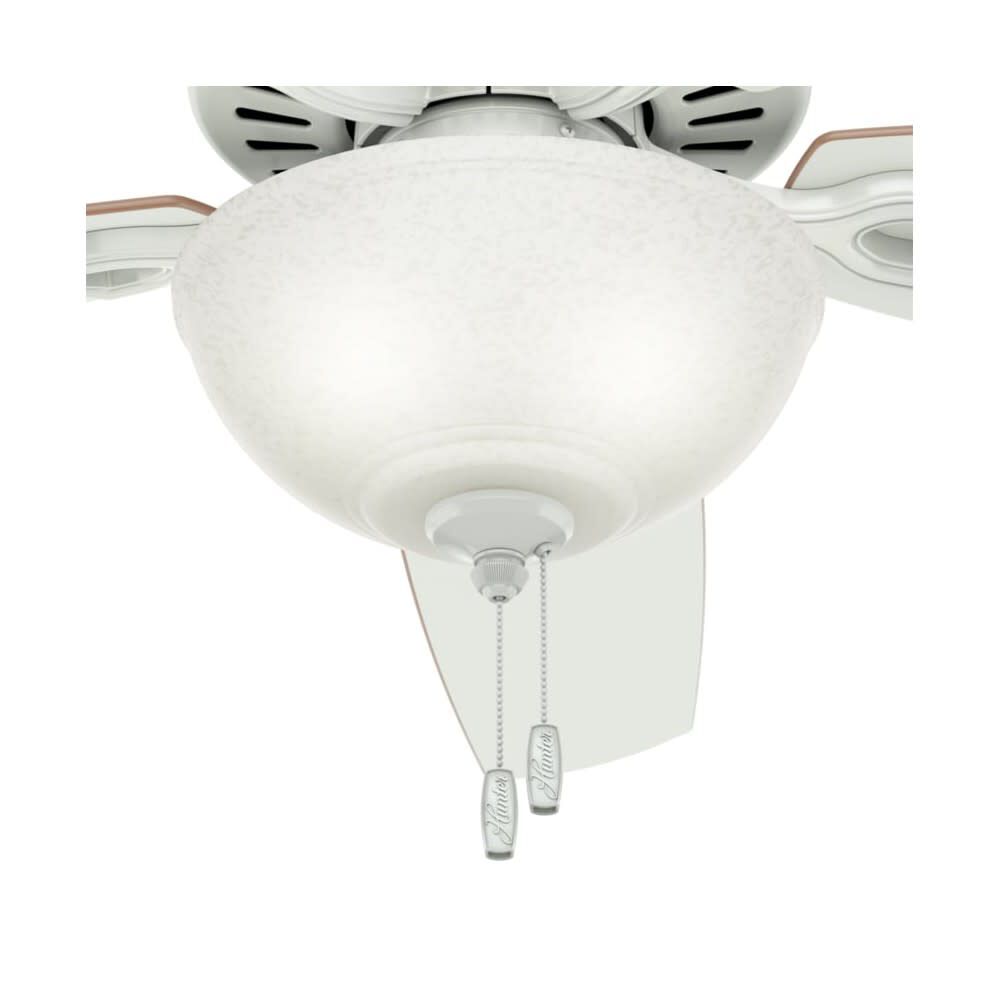 Builder Deluxe Ceiling Fan 52in White White/Beech 53089