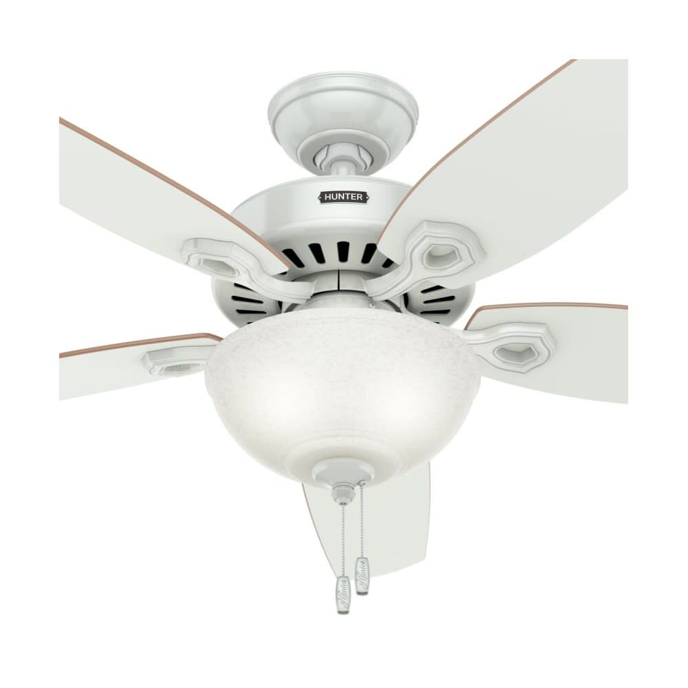 Builder Deluxe Ceiling Fan 52in White White/Beech 53089