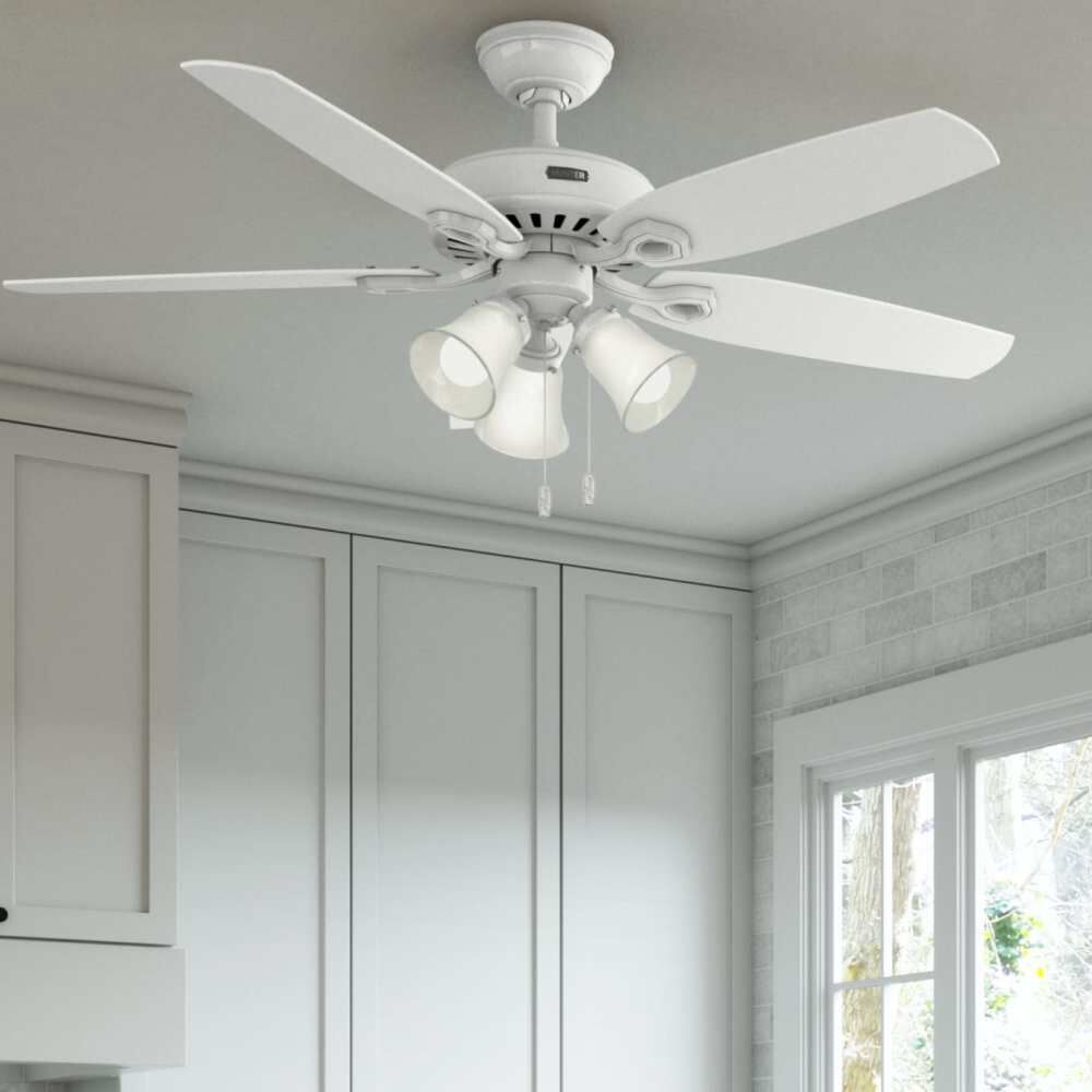 Builder Plus Ceiling Fan 52in Snow White Snow White 53236