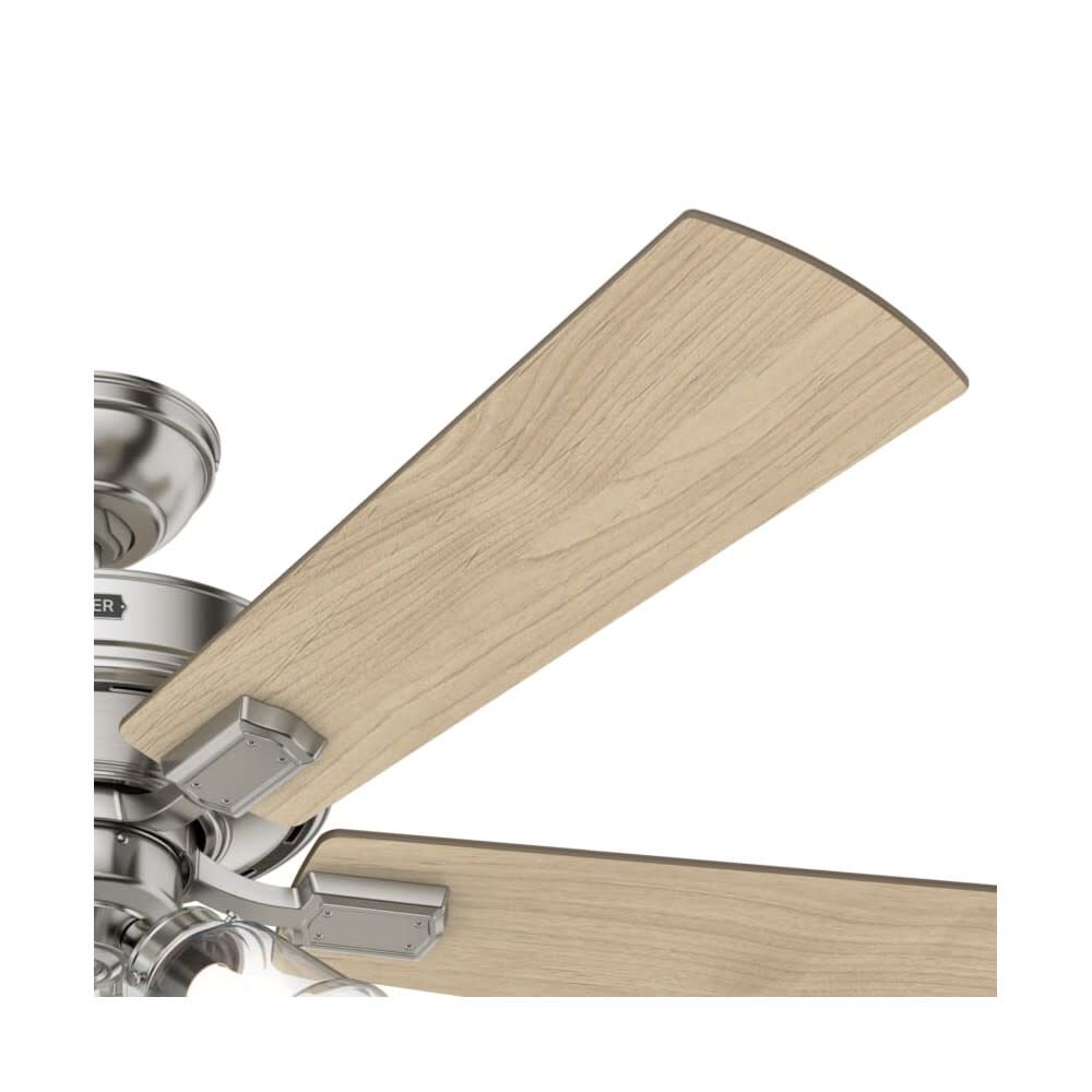 Crestfield Ceiling Fan 52in Nickel Bleached Grey Pine 54206