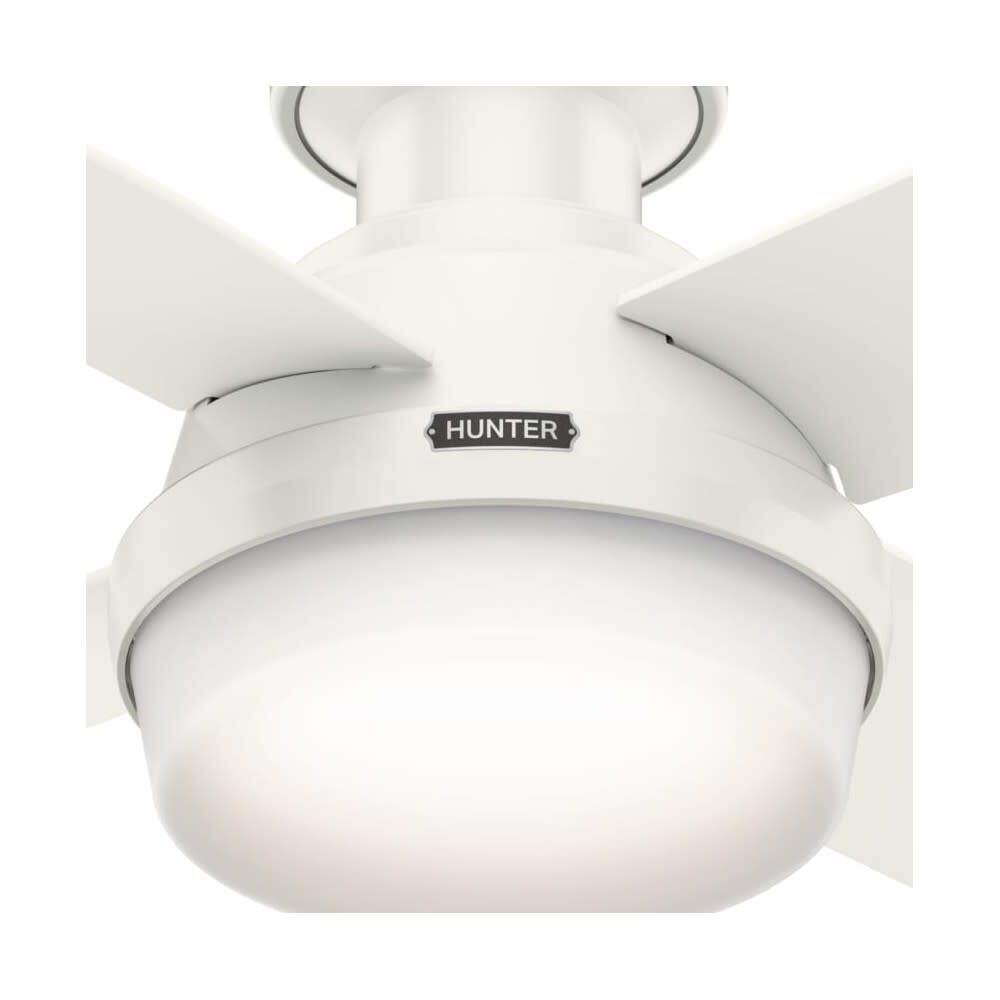 Dempsey Ceiling Fan 44in Fresh White Blonde Oak/White 59244