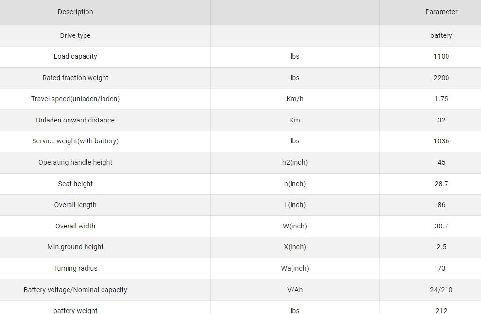 Electric Tow Tractor BD001