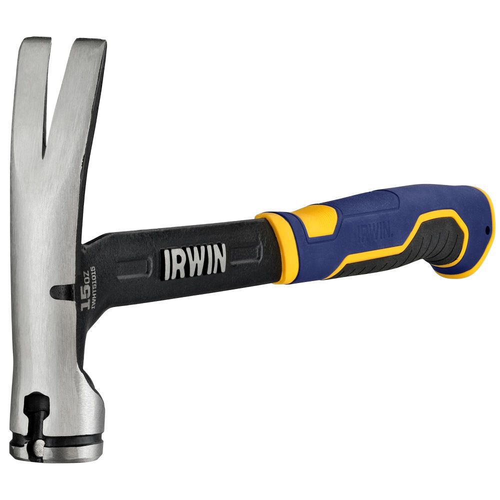 15-oz Smooth Face Steel Head Steel Claw Hammer IWHT51015