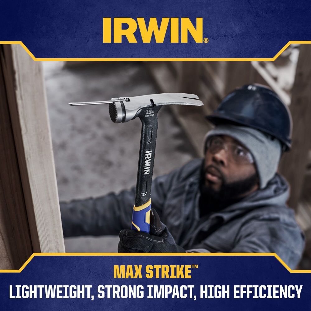 19-oz Milled Face Steel Head Steel Framing Hammer IWHT51019
