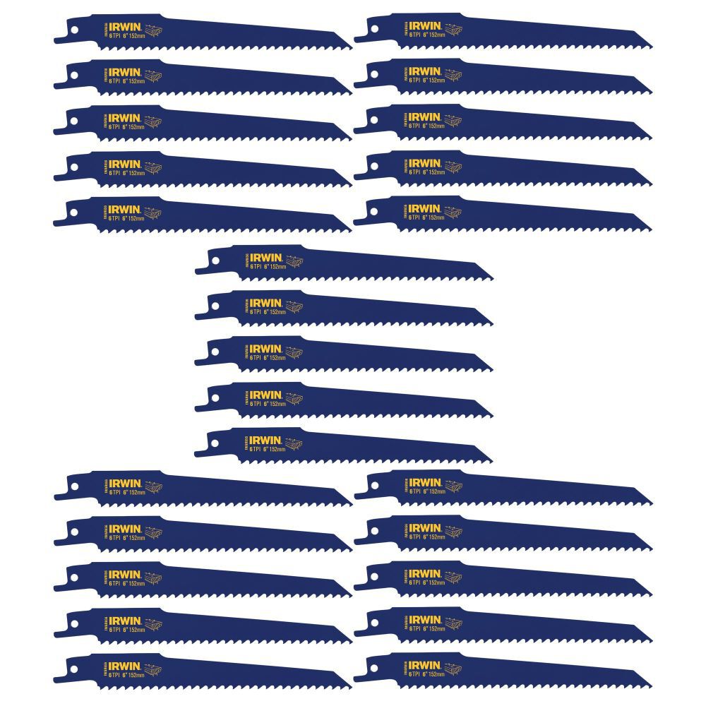 6in 6TPI Reciprocating Saw Blade 25pk 372656B