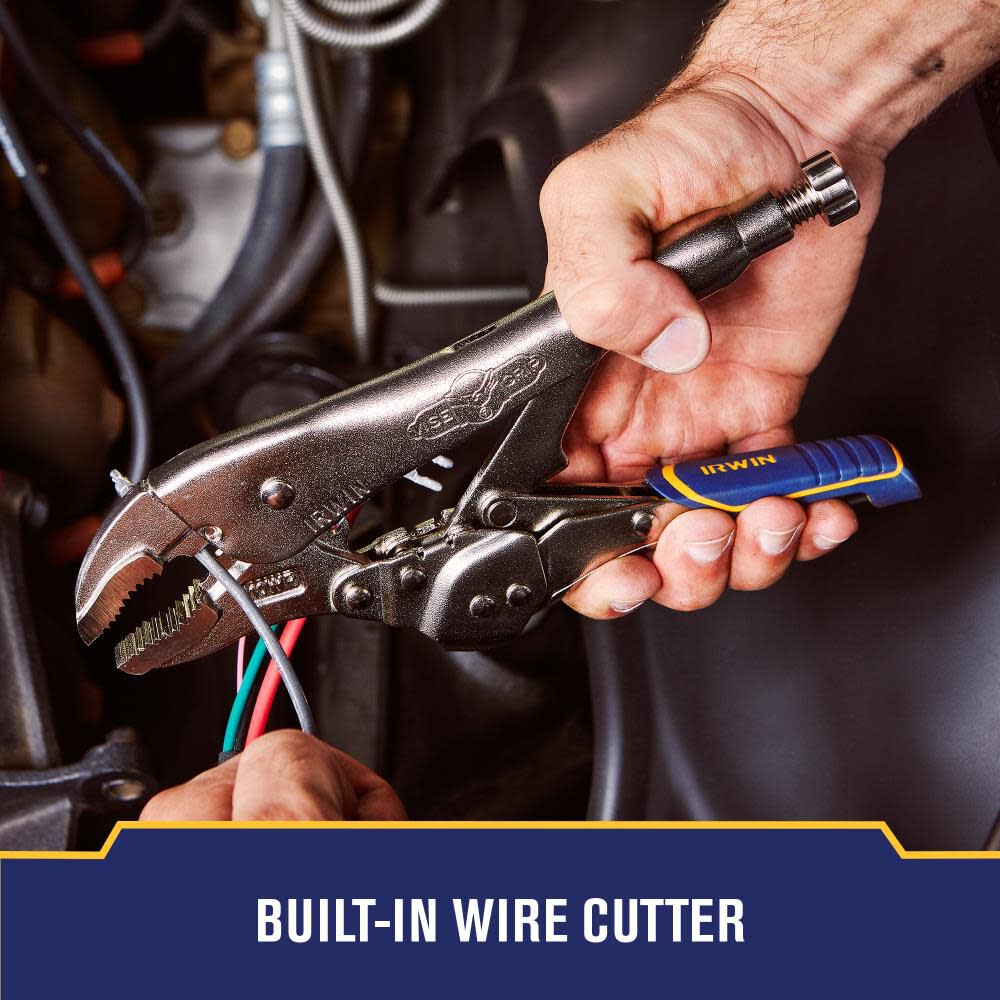 Fast Release 7-in Automotive Locking Pliers with Wire Cutter IRHT82580