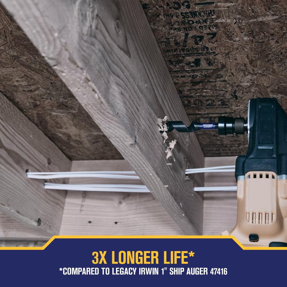 SPEEDBOR SUPREME 1-in x 7-1/2-in Woodboring Auger Drill Bit IWAX3019