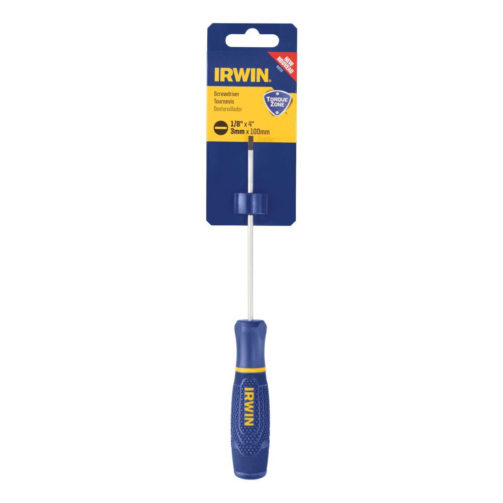 Torquezone Slotted Screwdriver, Cabinet, 1/8 in X 4 in 1948737