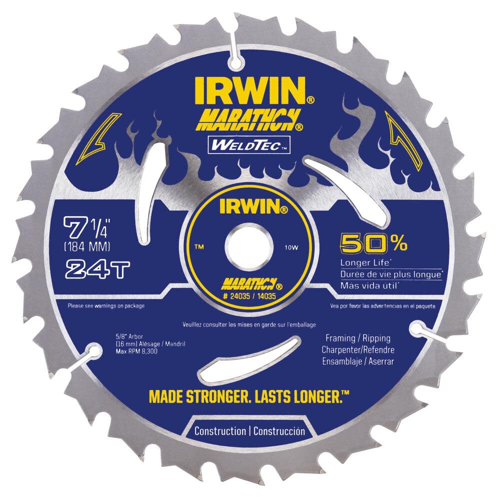 Weldtec 7-1/4 In. 24T Saw Blade 24035