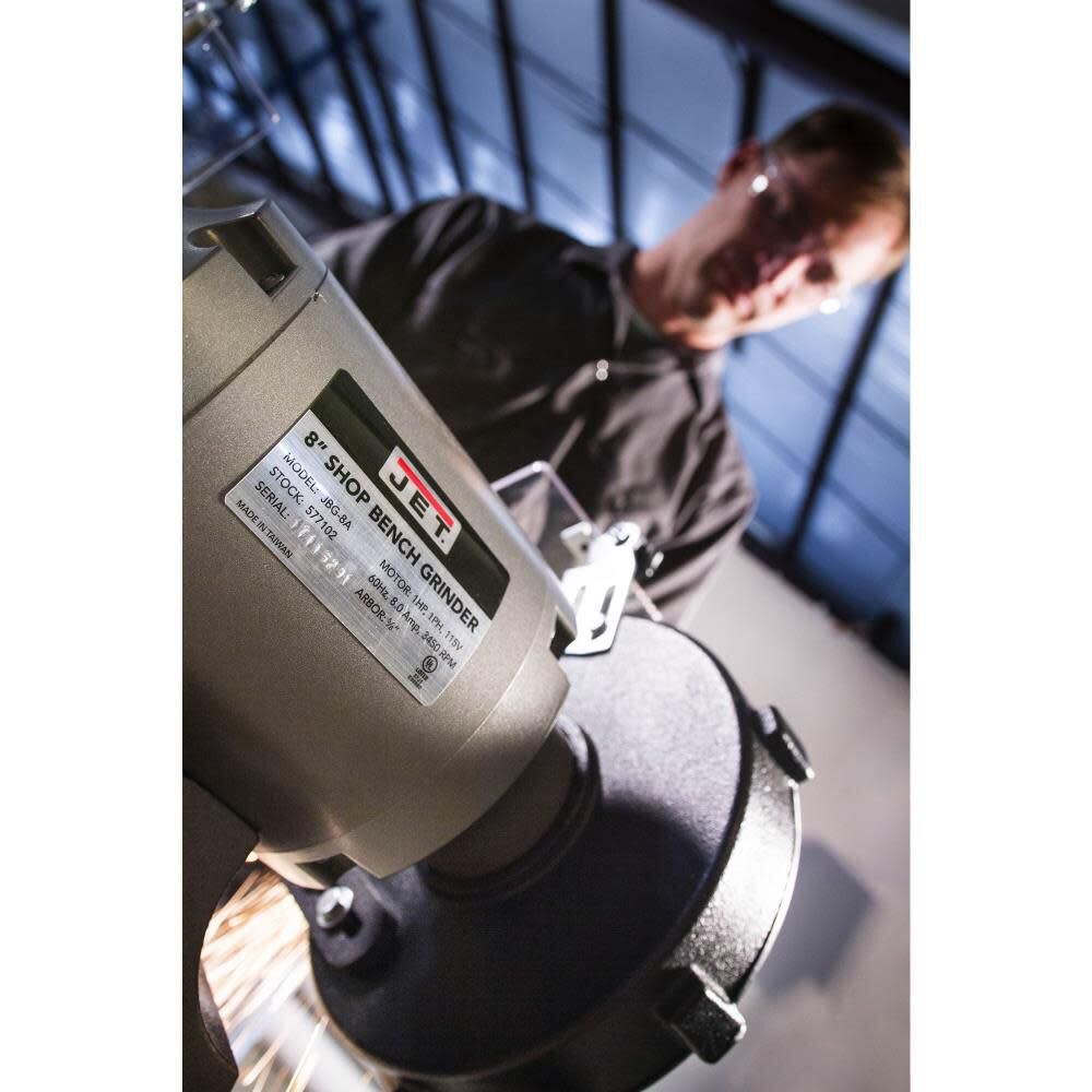 Shop Grinder with Grinding Wheel and Wire Wheel 577128