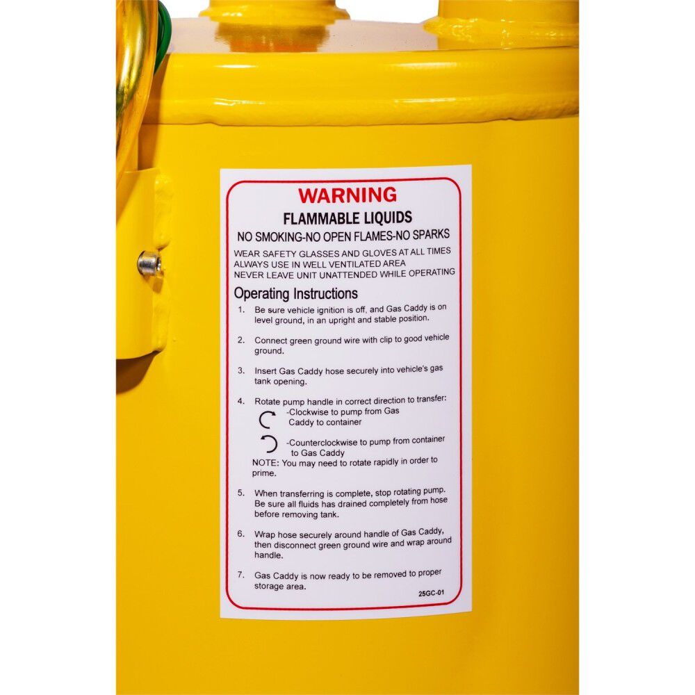 Cast Iron Pump Steel Tank Diesel Caddy 25 Gallon FC-25DC