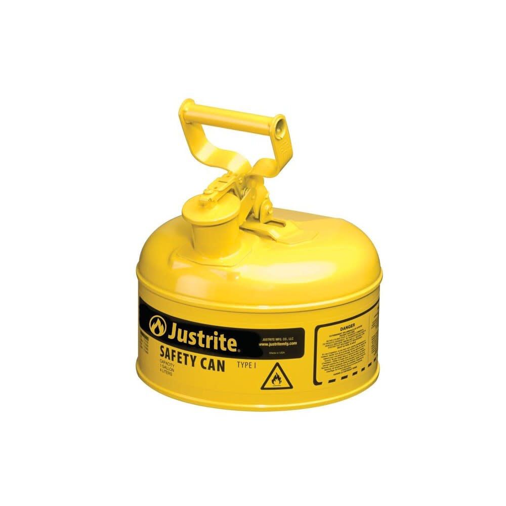 1 Gal Steel Safety Yellow Diesel Fuel Can Type I with Flame Arrester 7110200