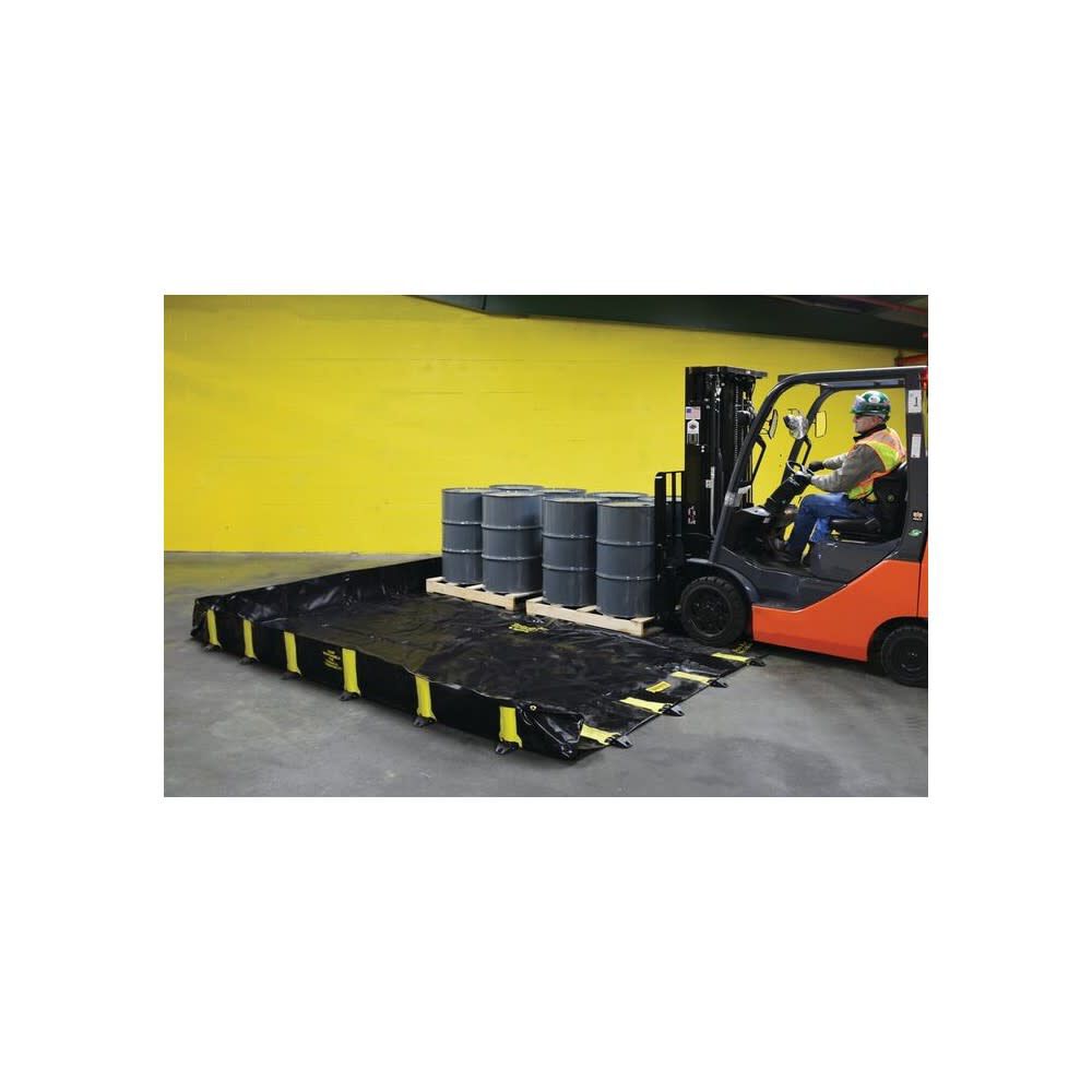12 Ft. x 12 Ft. x 12 In. Black 1075 Gallon Spill Drive Over Berm 28522