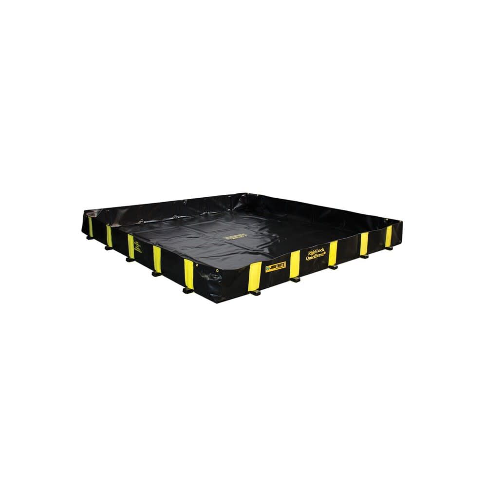 12 Ft. x 12 Ft. x 12 In. Black 1075 Gallon Spill Drive Over Berm 28522