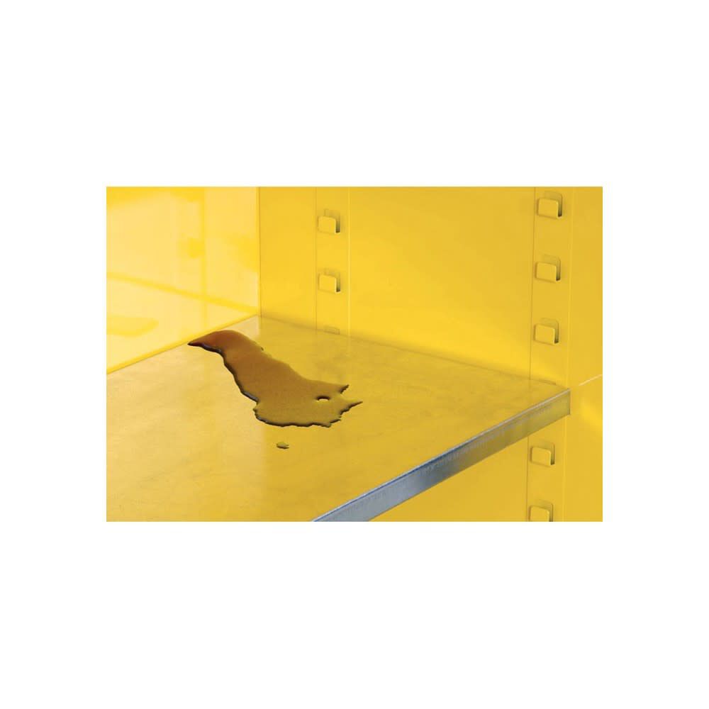 12 Gallon Yellow Steel Self Close Flammable Cabinet 891220
