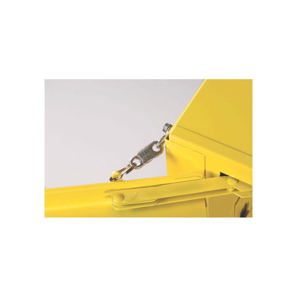 12 Gallon Yellow Steel Self Close Flammable Cabinet 891220