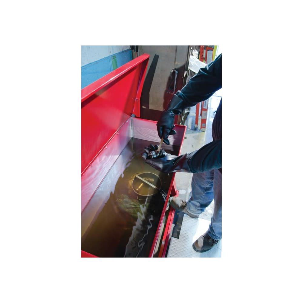 22 Gallon Red Steel Floor-Standing Self-Close Cover Rinse Tank 27220