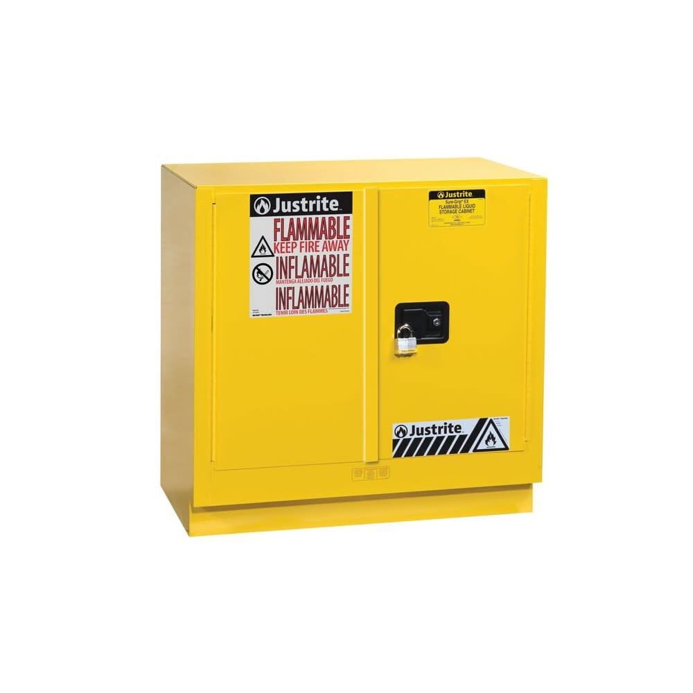 22 Gallon Yellow Steel Manual Close Flammable Cabinet 892300