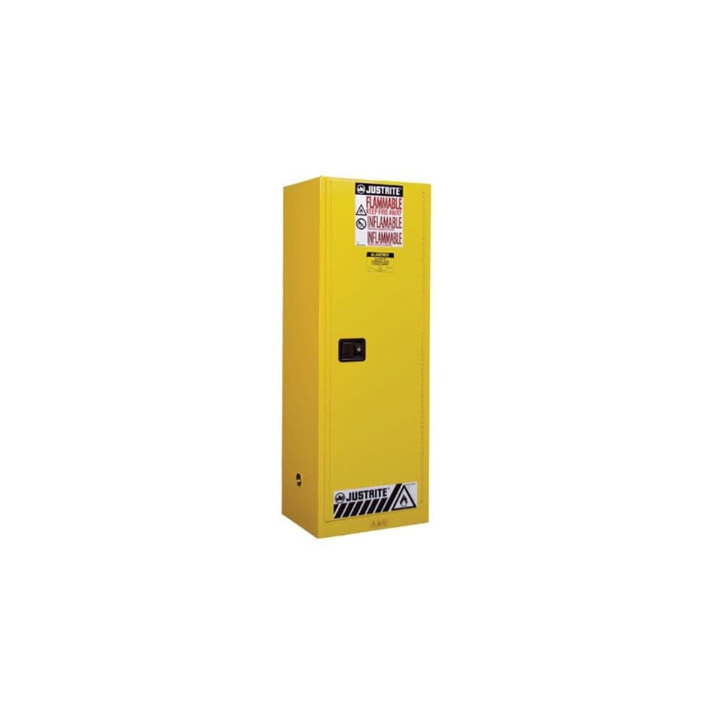 22 Gallon Yellow Steel Manual Close Flammable Safety Cabinet 892200