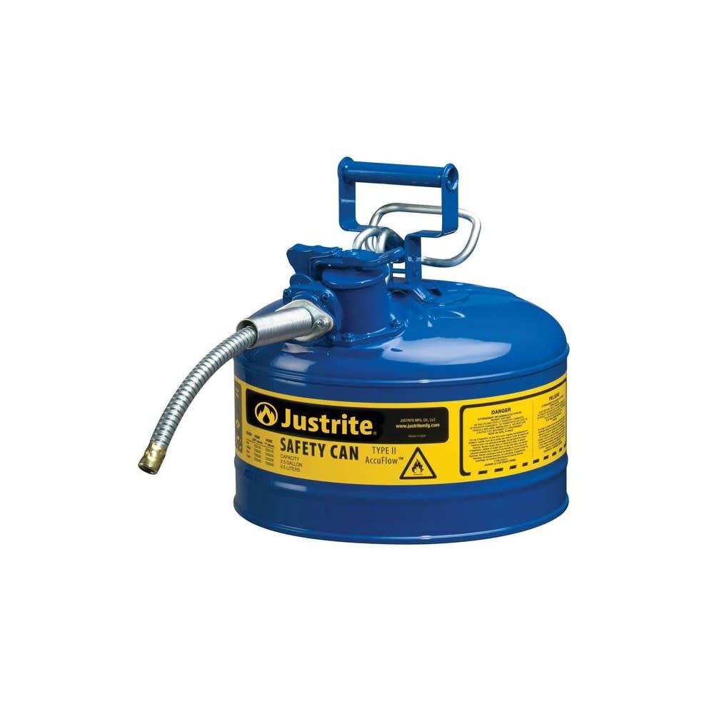 2.5 Gal Steel Safety Blue Kerosene Can Type II 7225320