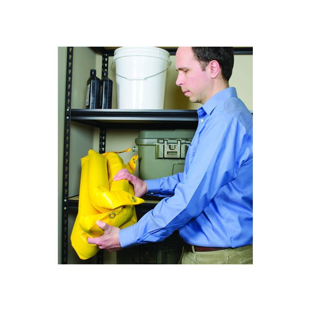 40 Gallon Maintenance Spill Berm 4 ft x 4 ft x 4 in Yellow 28406