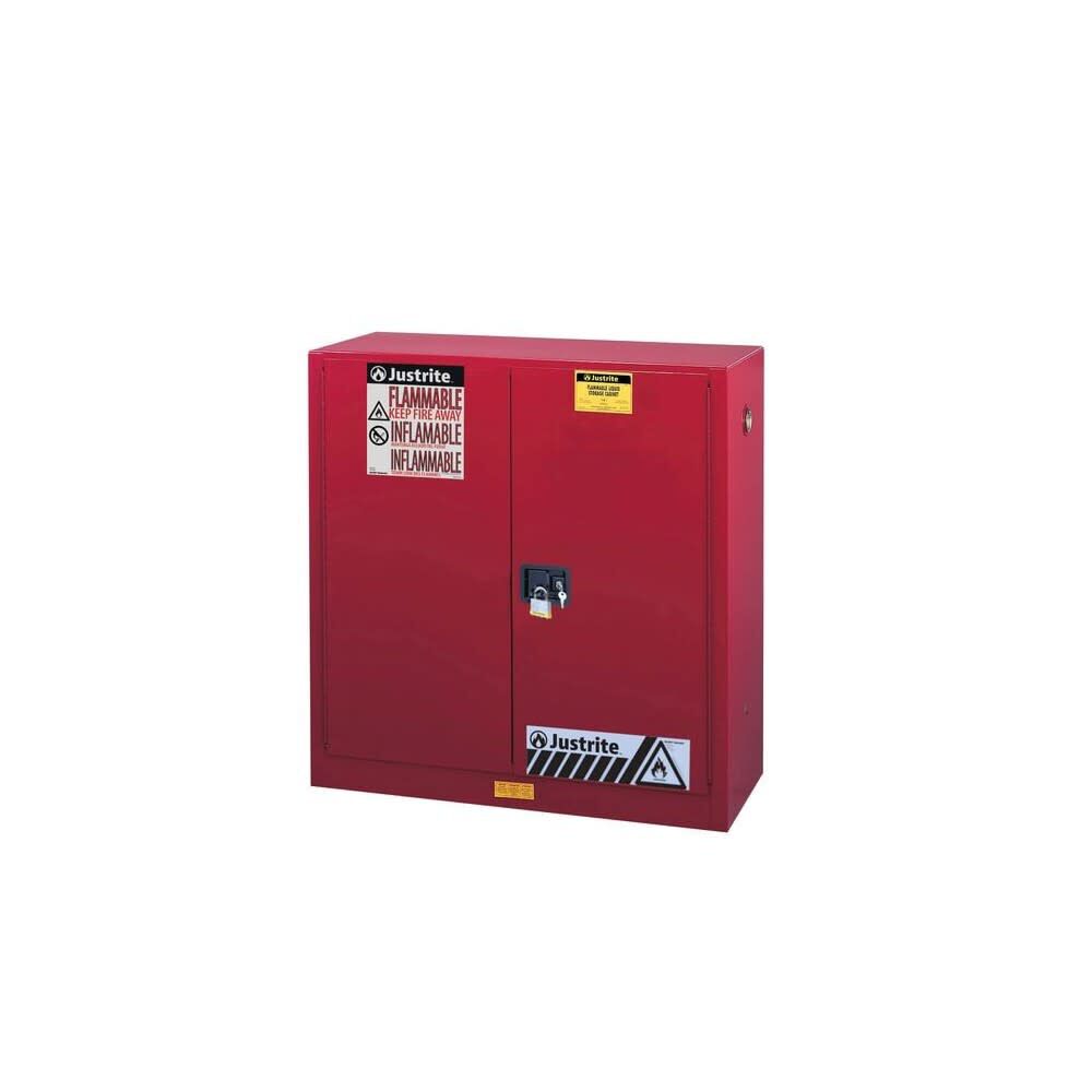 40 Gallon Red Steel Manual Close Paint Safety Cabinet 893011