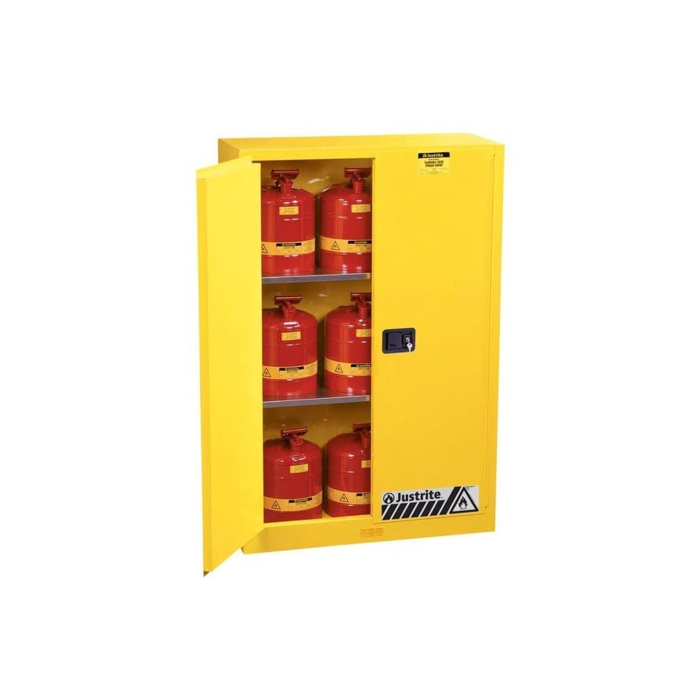 45 Gallon Yellow Manual Close Flammable Cabinet 894500